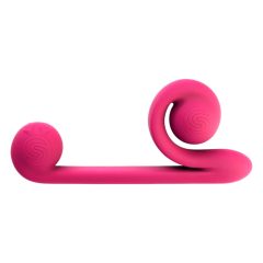   Snail Vibe Duo - vibrator za stimulacijo 3v1 z možnostjo polnjenja (roza)