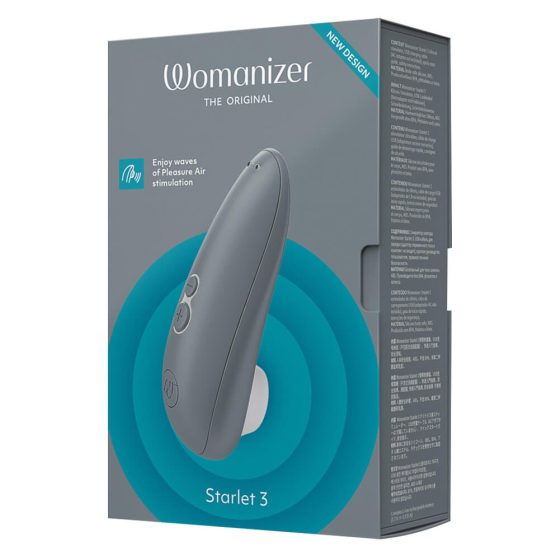 Womanizer Starlet 3 - vodoodporen stimulator klitorisa, ki ga je mogoče ponovno napolniti (siv)