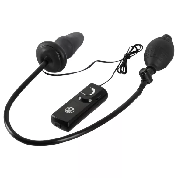 You2Toys - napihljiv analni vibrator - črna