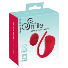   SMILE Slim Panty - radijski klitorisni vibrator z možnostjo polnjenja (rdeča)