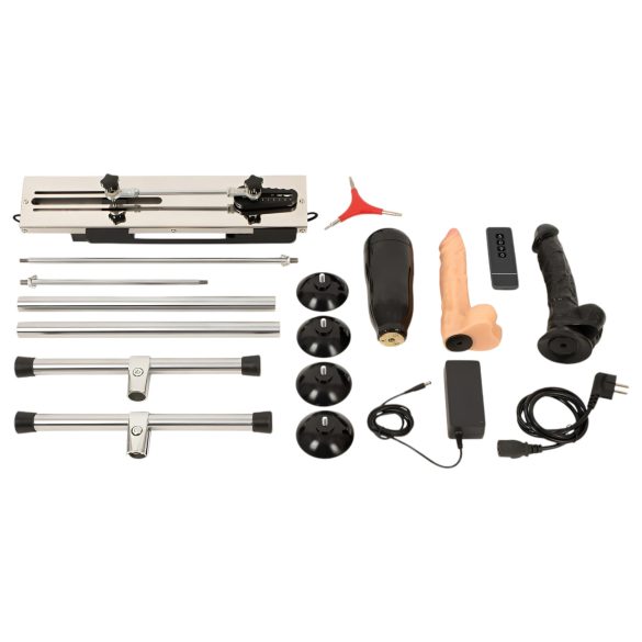 The Banger - Dvojni stroj z 2 dildoma + 1 umetna muca