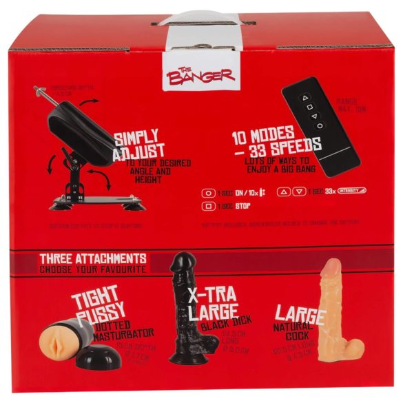 The Banger Fucking Machine - strojnica + 2 dildija in 1 umetna pička