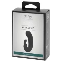   Fifty Shades of Grey - vibrator za točko G s stimulatorjem klitorisa - črna