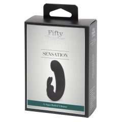   Petdeset odtenkov sive - Sensation vibrator za točko G z blazinicami za polnjenje (črn)