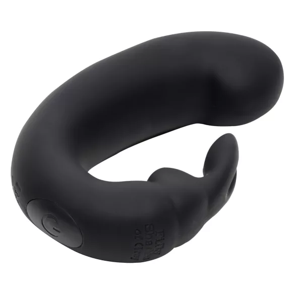 Fifty Shades of Grey - vibrator za točko G s stimulatorjem klitorisa - črna