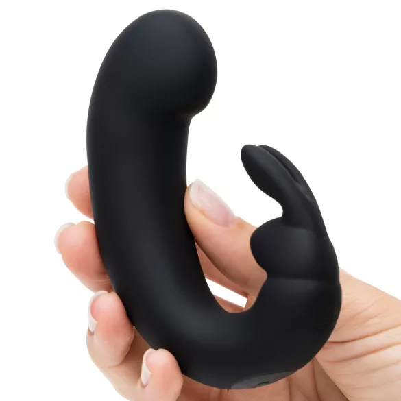 Fifty Shades of Grey - vibrator za točko G s stimulatorjem klitorisa - črna