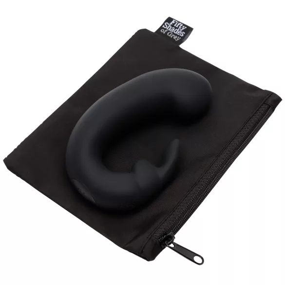 Fifty Shades of Grey - vibrator za točko G s stimulatorjem klitorisa - črna