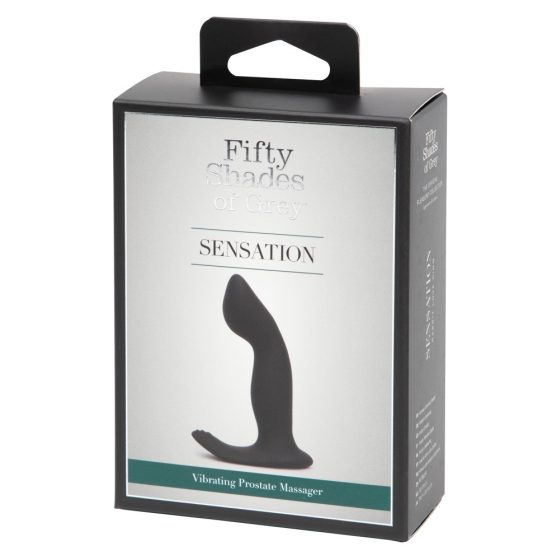 Petdeset odtenkov sive - vibrator za prostato Sensation z možnostjo polnjenja (črn)