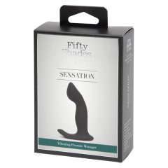   Petdeset odtenkov sive - vibrator za prostato Sensation z možnostjo polnjenja (črn)