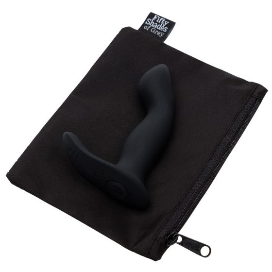 Petdeset odtenkov sive - vibrator za prostato Sensation z možnostjo polnjenja (črn)
