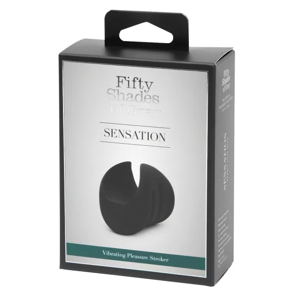 Fifty Shades of Grey - vibracijski stimulator glavice penisa - črn