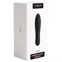 Svakom Tulip - akumulatorski mini palični vibrator (črn)