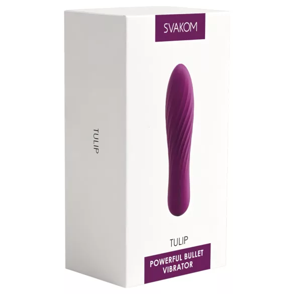 Svakom Tulip - mini vibrator za točko G - akumulatorski - vijoličen