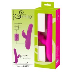   SMILE Rabbit - vibrator za polnjenje z vrtljivim ročajem (roza)