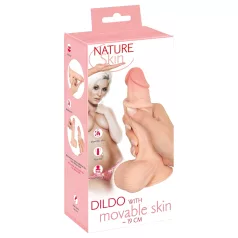 Nature Skin - dildo z umetno kožo - 19 cm - naravna barva