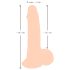 Nature Skin - dildo z umetno kožo - 19 cm - naravna barva