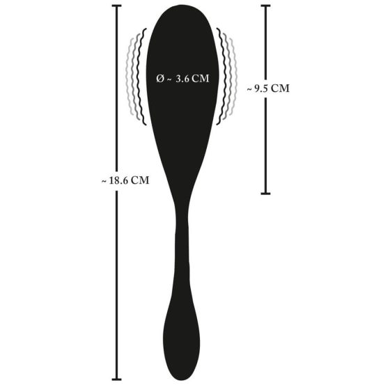 XOUXOU - radijsko voden, električni vibrator (črn)
