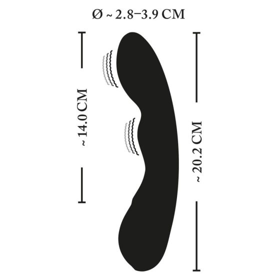 XOUXOU - Vodoodporni vibrator za točko G, ki ga je mogoče ponovno napolniti (črn)
