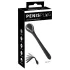 Penis Plug - vibracijski dilator - polnilni - črn - 1 cm