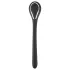 Penis Plug - vibracijski dilator - polnilni - črn - 1 cm