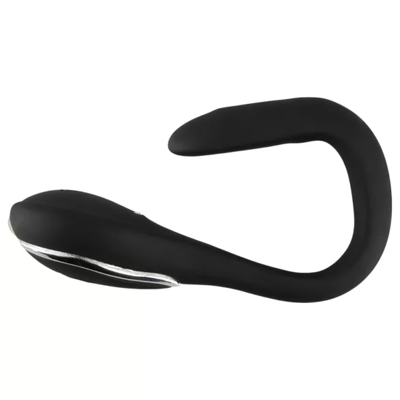 Penis Plug - vibracijski dilator - polnilni - črn - 1 cm