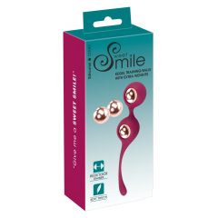 SMILE - variabilni komplet žogic za gejšo (rdeča)