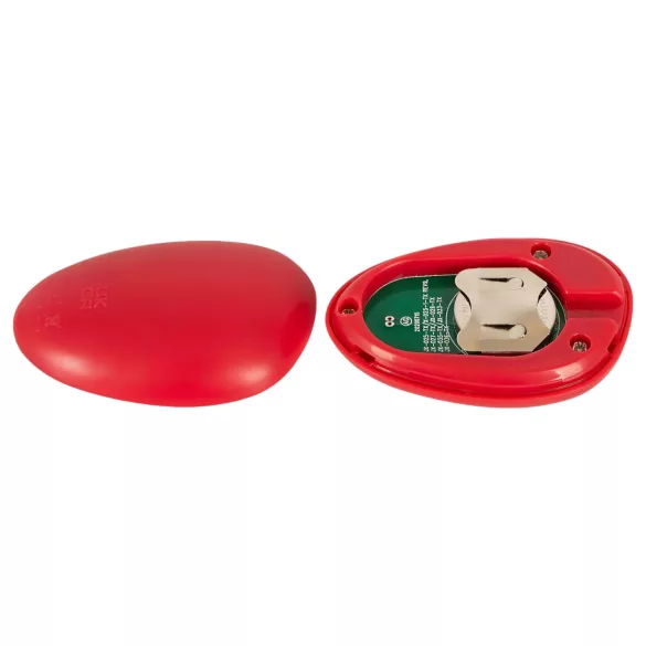 You2Toys - dvojni vibrator brez pasov - daljinski upravljalnik - rdeč