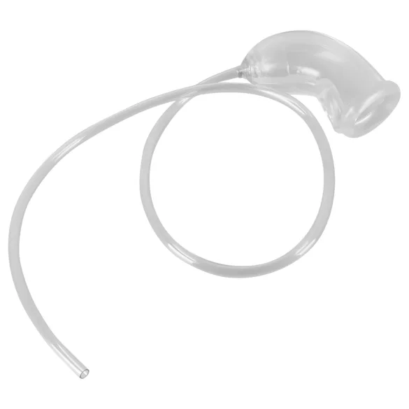 You2Toys - penis nastavek z odtočno cevjo - prozoren
