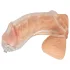 You2Toys - penis nastavek z odtočno cevjo - prozoren