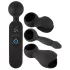 Couples Choice - vibrator za pare - grelna funkcija - polnjenje USB - črna