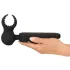 Couples Choice - vibrator za pare - grelna funkcija - polnjenje USB - črna