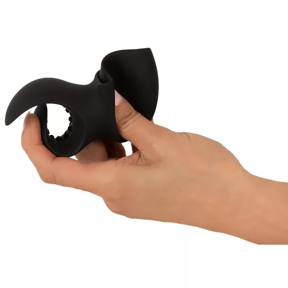 Couples Choice - vibrator za pare - grelna funkcija - polnjenje USB - črna