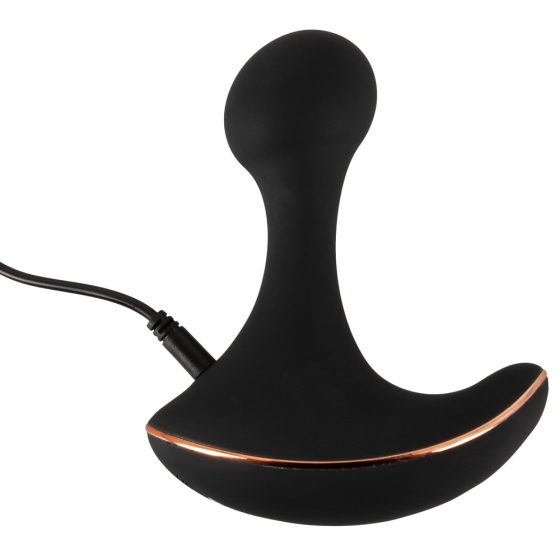 ANOS - Vodoodporni analni vibrator z radijskim upravljanjem, ki ga je mogoče polniti (črn)