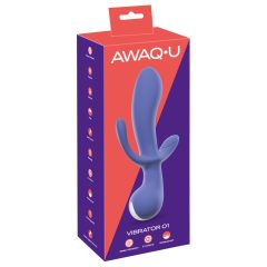 AWAQ.U 1 - brezžični vibrator s tremi čepi (vijolična)