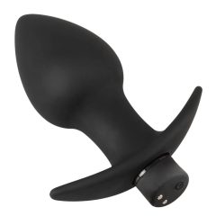   Black Velvet - Komplet analnih vibratorjev z možnostjo polnjenja - 3 deli (črni)