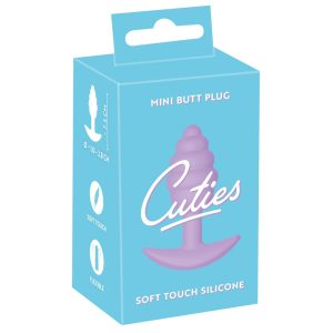 Cuties Mini Butt Plug - silikonski analni dildo - vijoličen (2,8 cm)