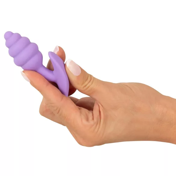 Cuties Mini Butt Plug - analni čep - silikon - vijoličen - 2,8 cm