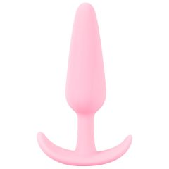   Cuties Mini Butt Plug - silikonski analni dildo - roza (2,1cm)