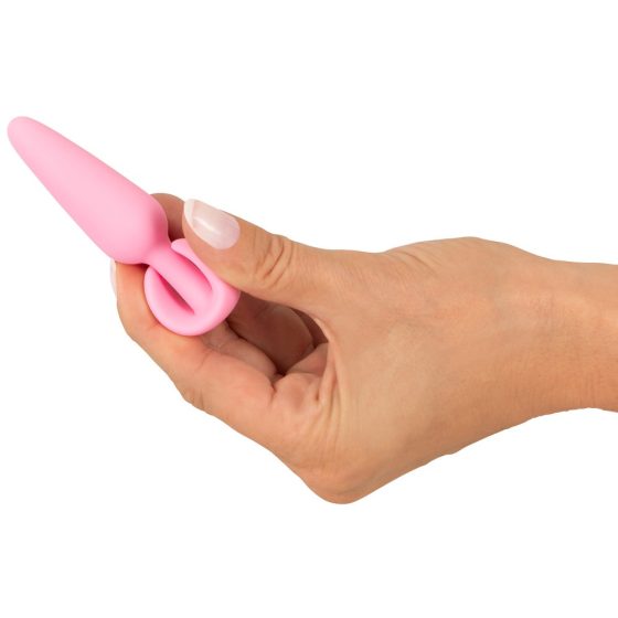 Cuties Mini Butt Plug - silikonski analni dildo - roza (2,1cm)