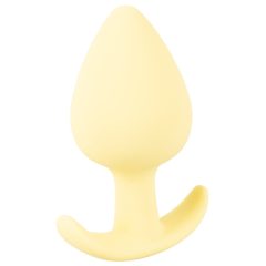   Cuties Mini Butt Plug - silikonski analni dildo - rumene barve (3,1cm)