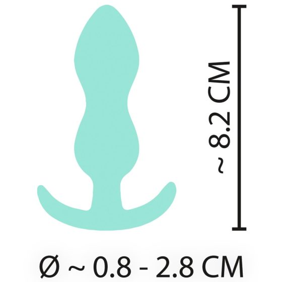 Cuties Mini Butt Plug - silikonski analni dildo - meta (2,3 cm)