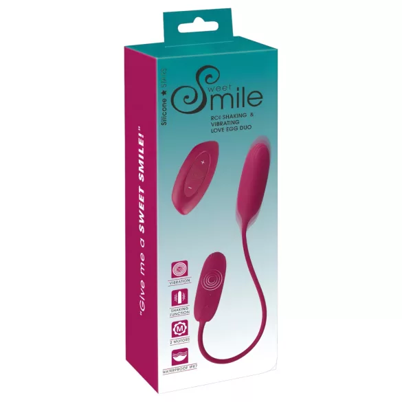 Smile Love Egg Duo - vibracijsko jajčko za analno in vaginalno stimulacijo