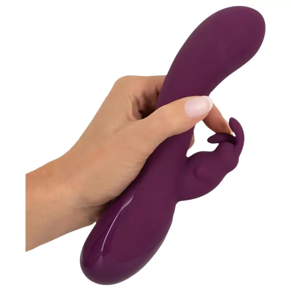 SMILE - vibrator z 3 motorji in nastavkom za klitoris - lila
