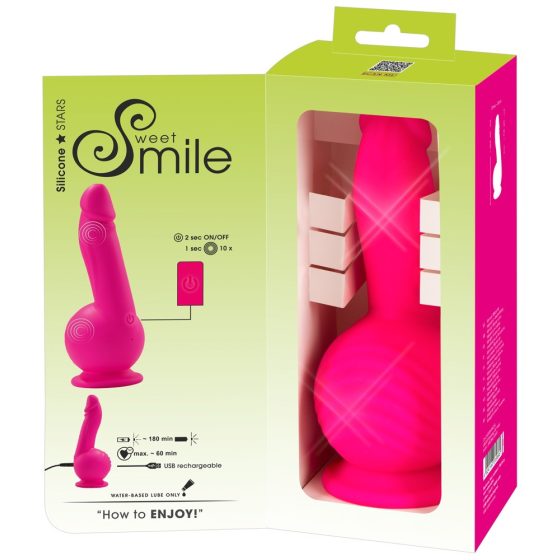 SMILE Powerful - vibrator z dvema motorjema za polnjenje (roza)