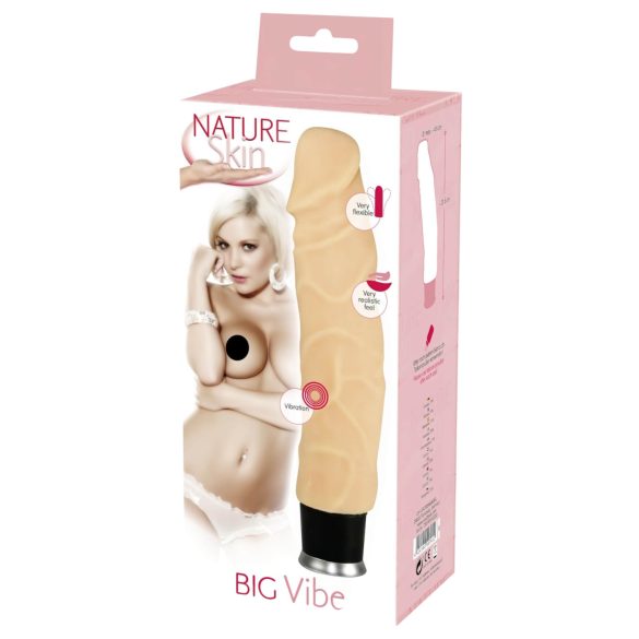 Nature Skin - izjemno realističen vibrator - naraven (23 cm)