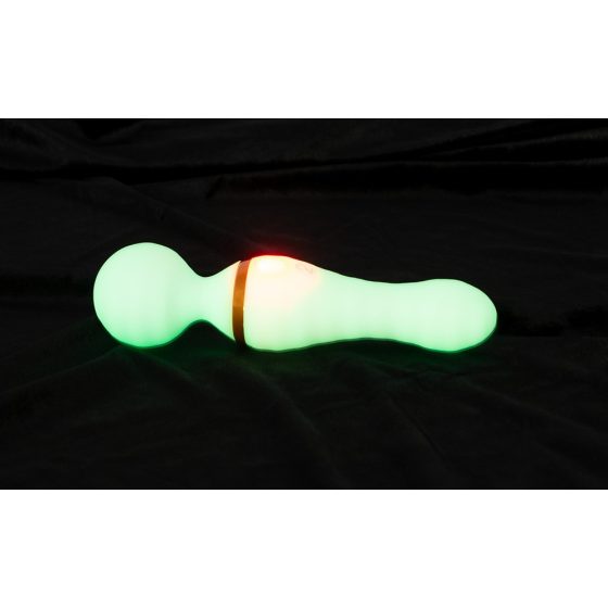 You2Toys Sveti v temi - fluorescenčni masažni vibrator (bela)