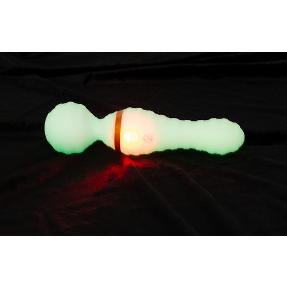 You2Toys Sveti v temi - fluorescenčni masažni vibrator (bela)