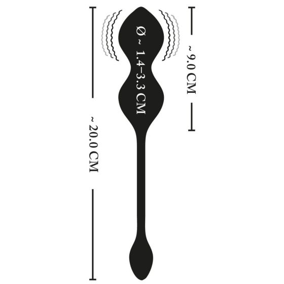 XOUXOU - radio, elektro gekonska kroglica (črna)