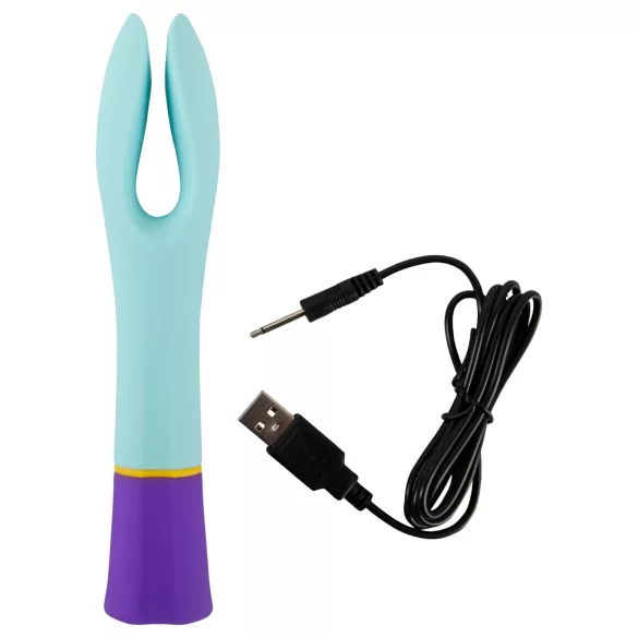 You2Toys - vibrator s 2 motorjema - vodoodporen, polnilni, barvit