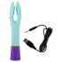 You2Toys - vibrator s 2 motorjema - vodoodporen, polnilni, barvit